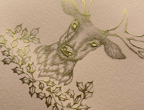 Engraver Megan’s stag comes to life in print